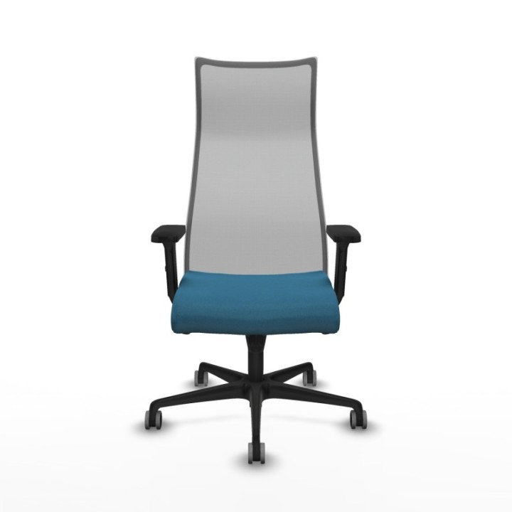 Albacete malla sincro malla gris bali verde petroleo brazos 2D base nailon ruedas 65mm engomadas