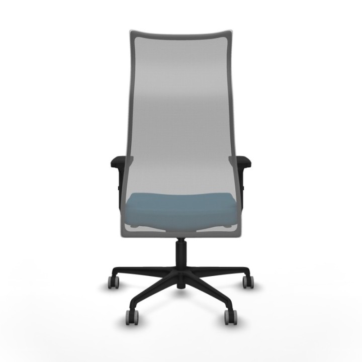 Albacete malla sincro malla gris bali verde petroleo brazos 2D base nailon ruedas 65mm engomadas