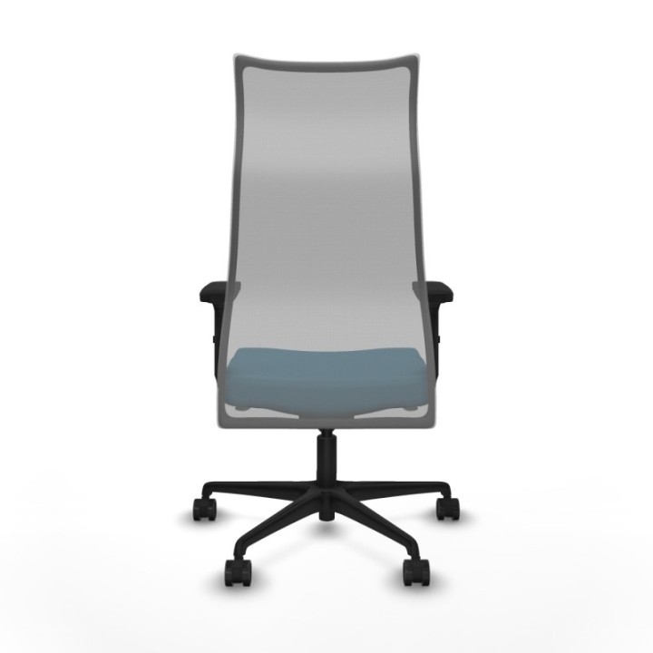 Albacete malla sincro malla gris bali verde petroleo brazos 2D base nailon ruedas 65 mm nailon