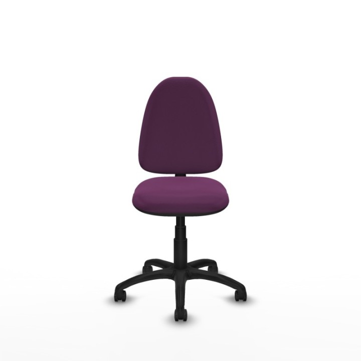 Aýna CP similpiel morado sin brazos base poliamida ruedas engomadas 50mm