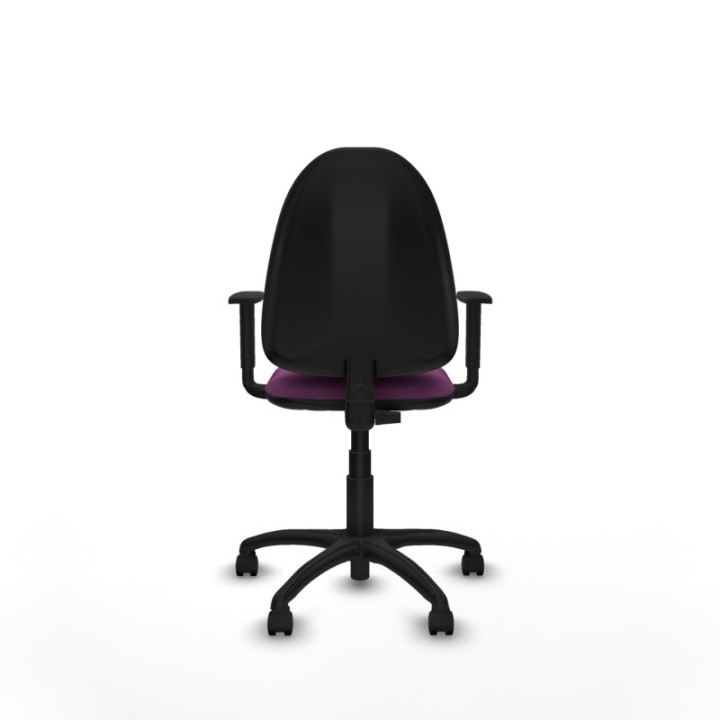 Aýna CP similpiel morado brazos 1D base poliamida ruedas nailon 50mm