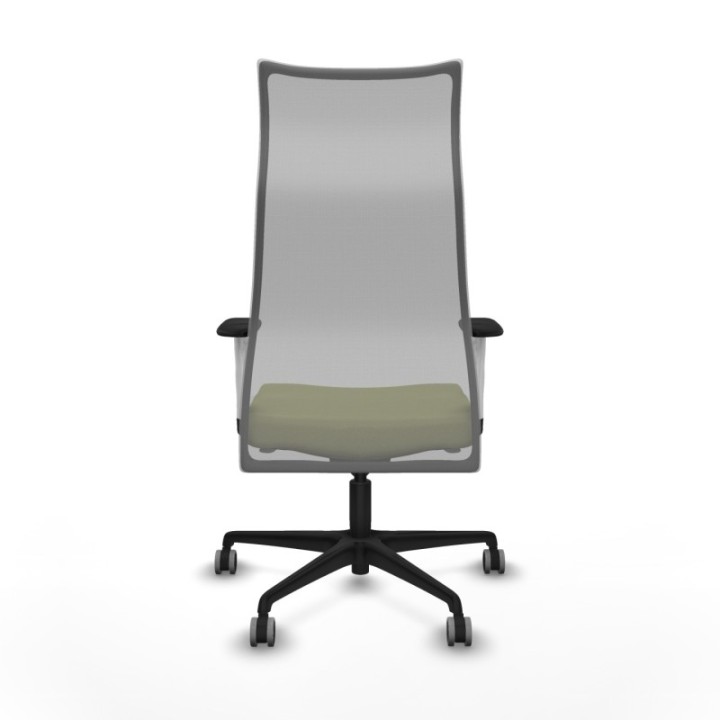 Albacete malla sincro malla gris bali verde oliva brazos blancos base nailon ruedas 65mm engomadas