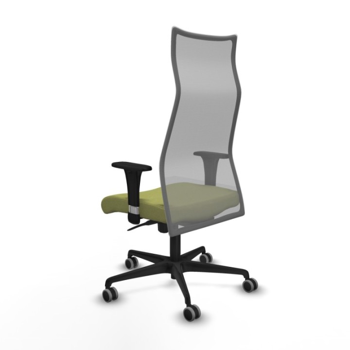 Albacete malla sincro malla gris bali verde oliva brazos 1D base nailon ruedas 65mm engomadas