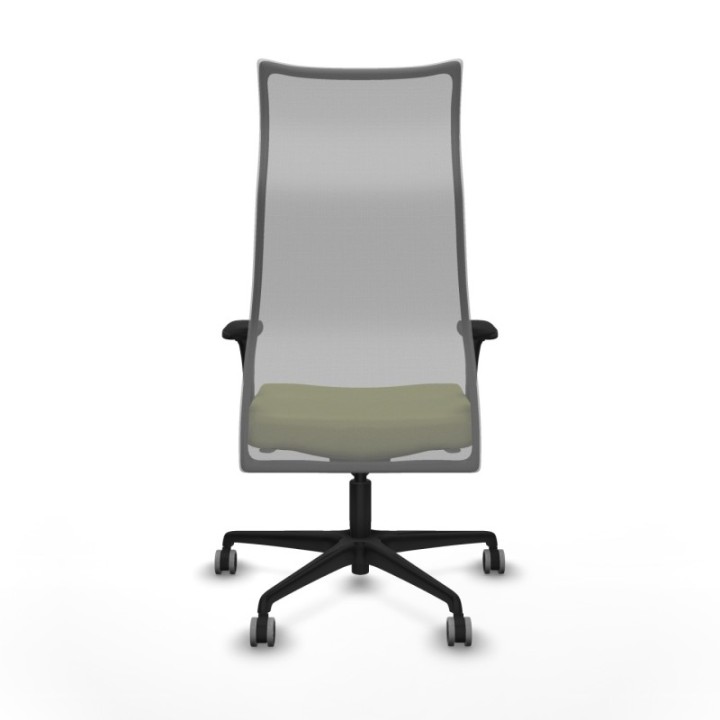 Albacete malla sincro malla gris bali verde oliva brazos 1D base nailon ruedas 65mm engomadas