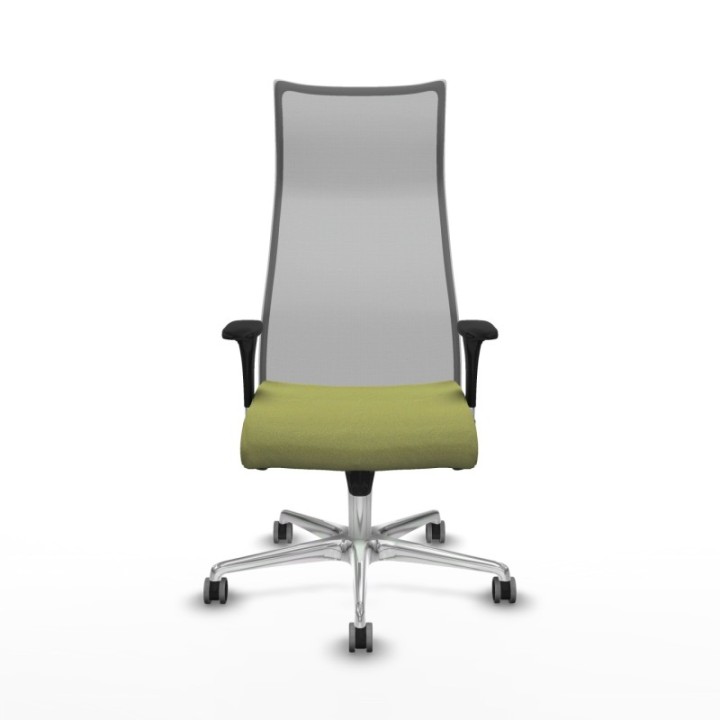 Albacete malla sincro malla gris bali verde oliva brazos 1D base aluminio ruedas 65mm engomadas