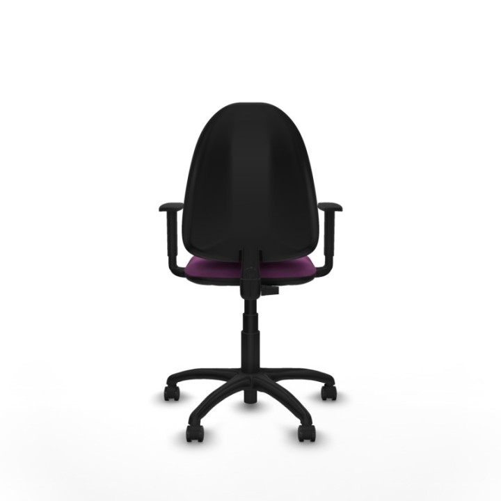 Aýna CP similpiel morado brazos 1D base poliamida ruedas engomadas 50mm