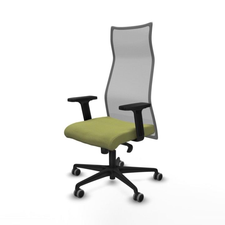 Albacete malla sincro malla gris bali verde oliva brazos 2D base nailon ruedas 65mm engomadas