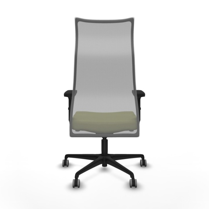 Albacete malla sincro malla gris bali verde oliva brazos 2D base nailon ruedas 65mm engomadas