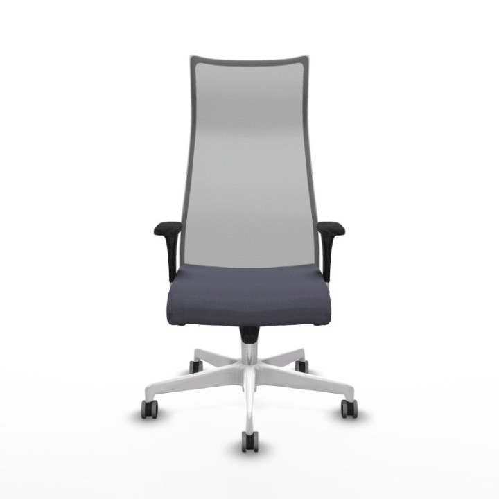 Albacete malla sincro malla gris bali gris oscuro brazos 1D base blanca ruedas 65mm engomadas