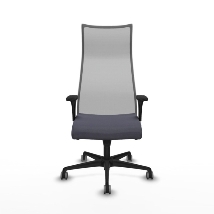 Albacete malla sincro malla gris bali gris oscuro brazos 1D base nailon ruedas 65mm engomadas