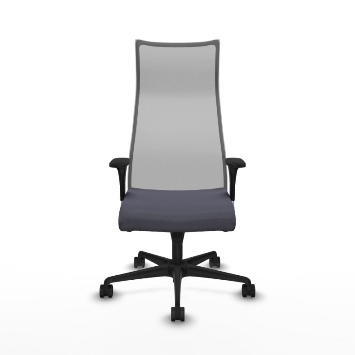 Albacete malla sincro malla gris bali gris oscuro brazos 1D base nailon ruedas 65 mm nailon