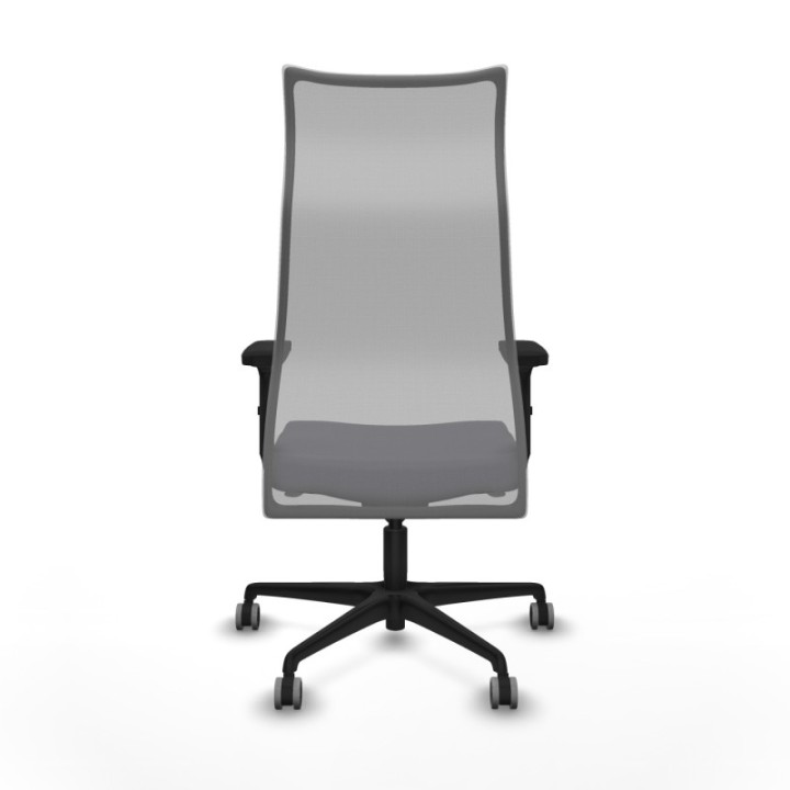 Albacete malla sincro malla gris bali gris oscuro brazos 2D base nailon ruedas 65mm engomadas