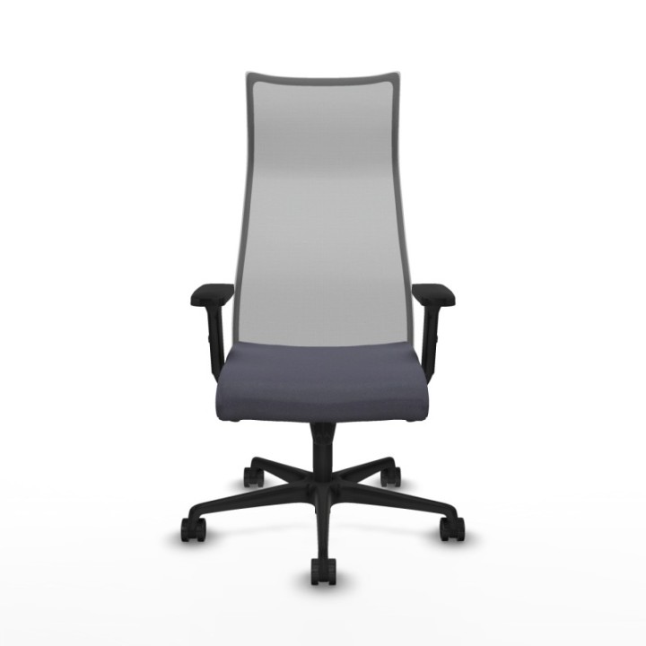 Albacete malla sincro malla gris bali gris oscuro brazos 2D base nailon ruedas 65 mm nailon