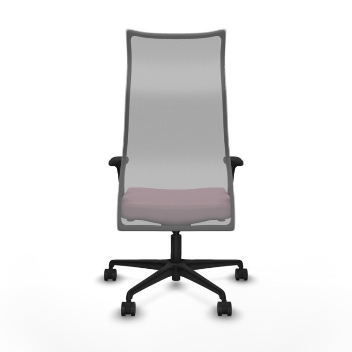 Albacete malla sincro malla gris bali rosa brazos 1D base nailon ruedas 65 mm nailon