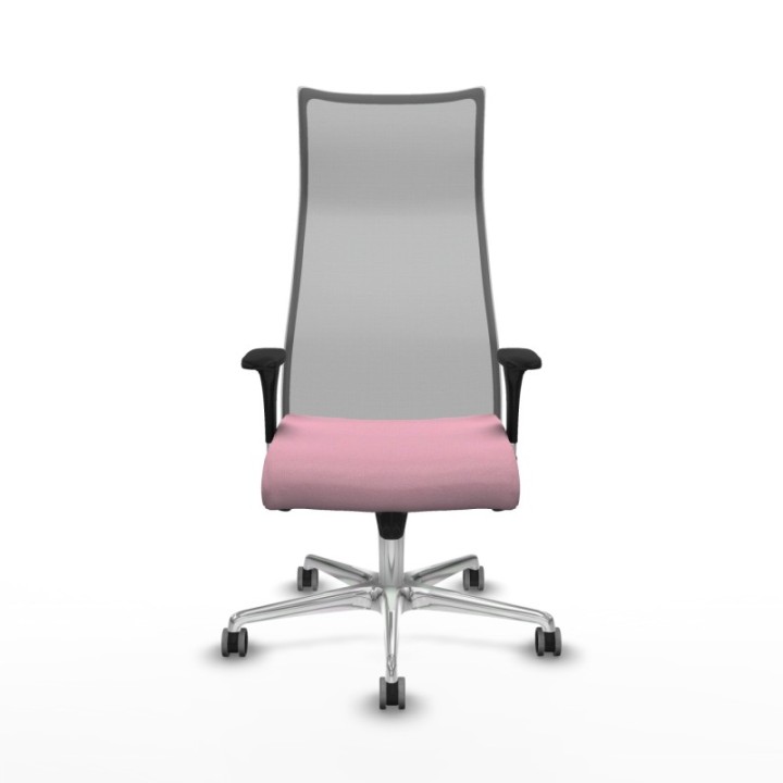 Albacete malla sincro malla gris bali rosa brazos 1D base aluminio ruedas 65mm engomadas