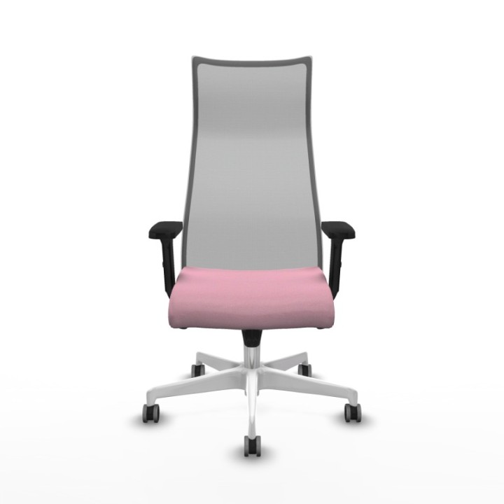 Albacete malla sincro malla gris bali rosa brazos 2D base blanca ruedas 65mm engomadas