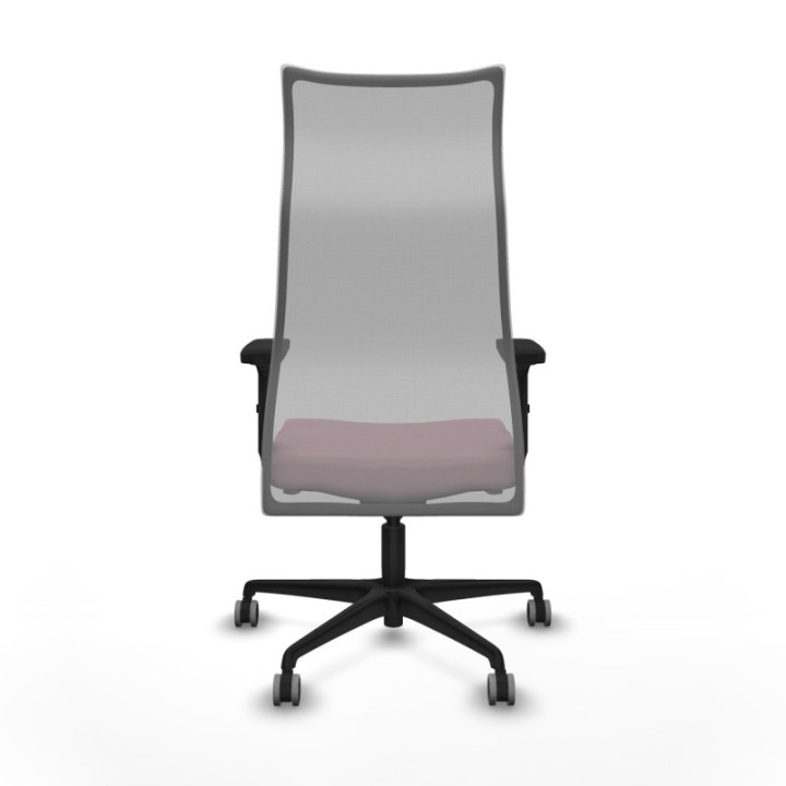 Albacete malla sincro malla gris bali rosa brazos 2D base nailon ruedas 65mm engomadas