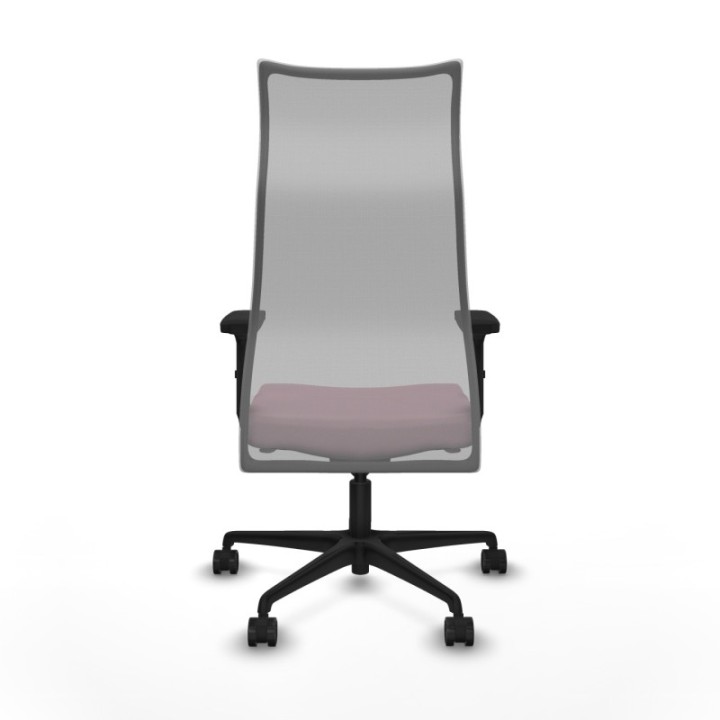 Albacete malla sincro malla gris bali rosa brazos 2D base nailon ruedas 65 mm nailon