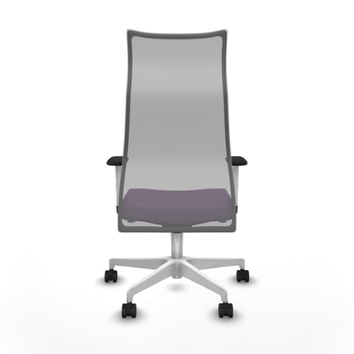 Albacete malla sincro malla gris bali morado brazos blancos base blanca ruedas 65 mm nailon