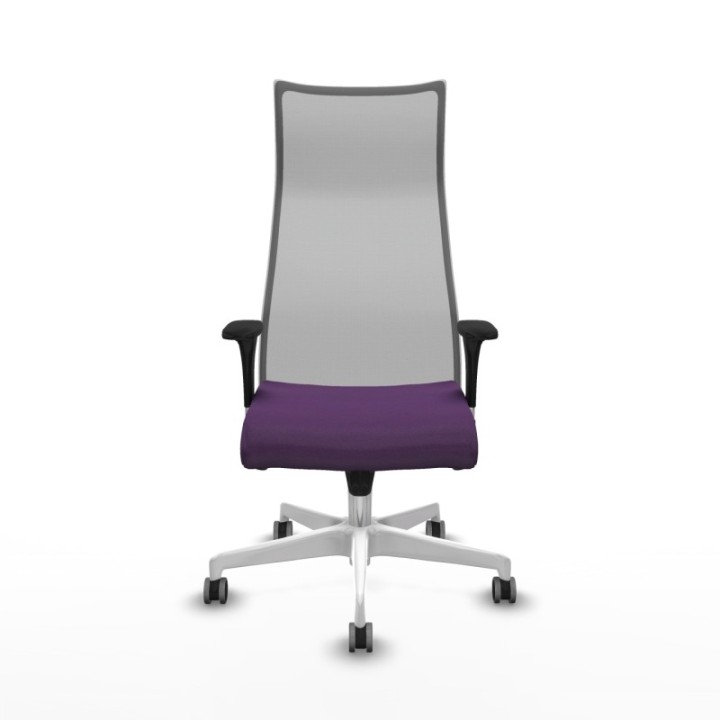 Albacete malla sincro malla gris bali morado brazos 1D base blanca ruedas 65mm engomadas