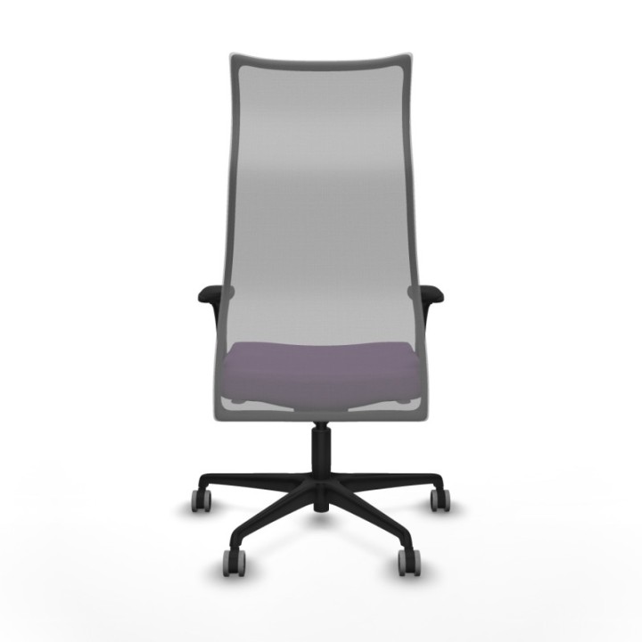 Albacete malla sincro malla gris bali morado brazos 1D base nailon ruedas 65mm engomadas