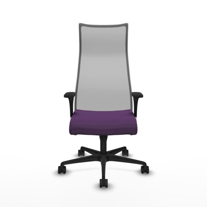 Albacete malla sincro malla gris bali morado brazos 1D base nailon ruedas 65 mm nailon