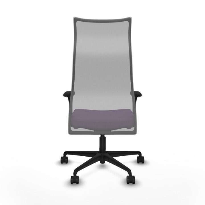 Albacete malla sincro malla gris bali morado brazos 1D base nailon ruedas 65 mm nailon