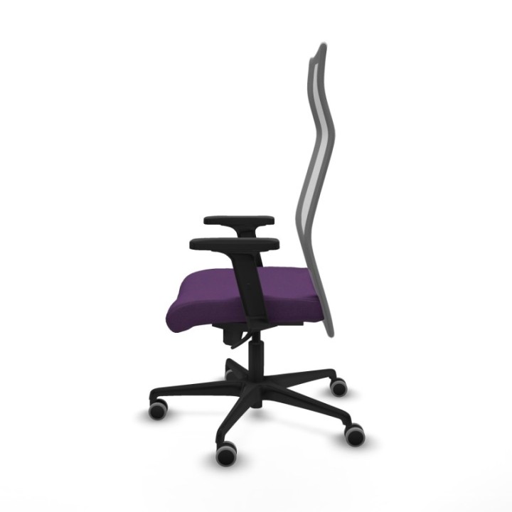 Albacete malla sincro malla gris bali morado brazos 2D base nailon ruedas 65mm engomadas