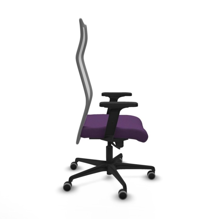 Albacete malla sincro malla gris bali morado brazos 2D base nailon ruedas 65mm engomadas