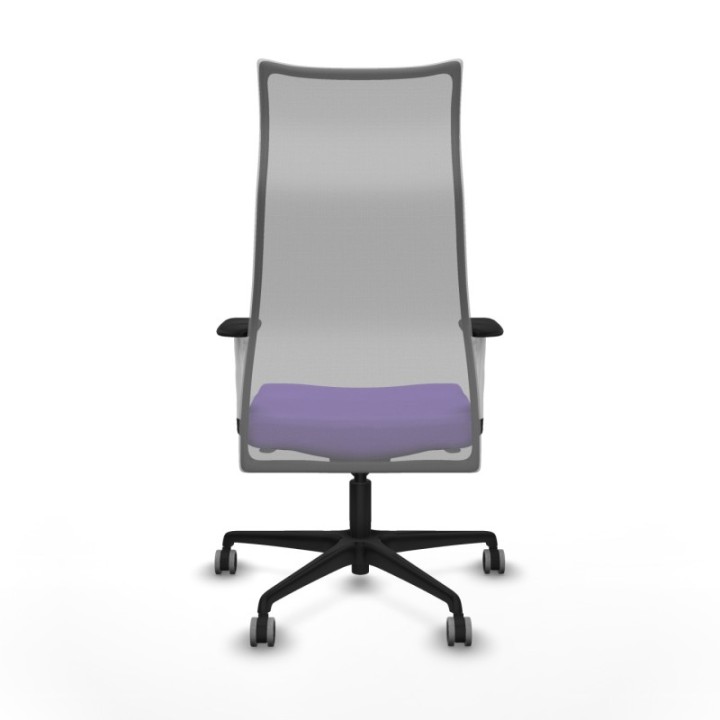 Albacete malla sincro malla gris bali lila brazos blancos base nailon ruedas 65mm engomadas