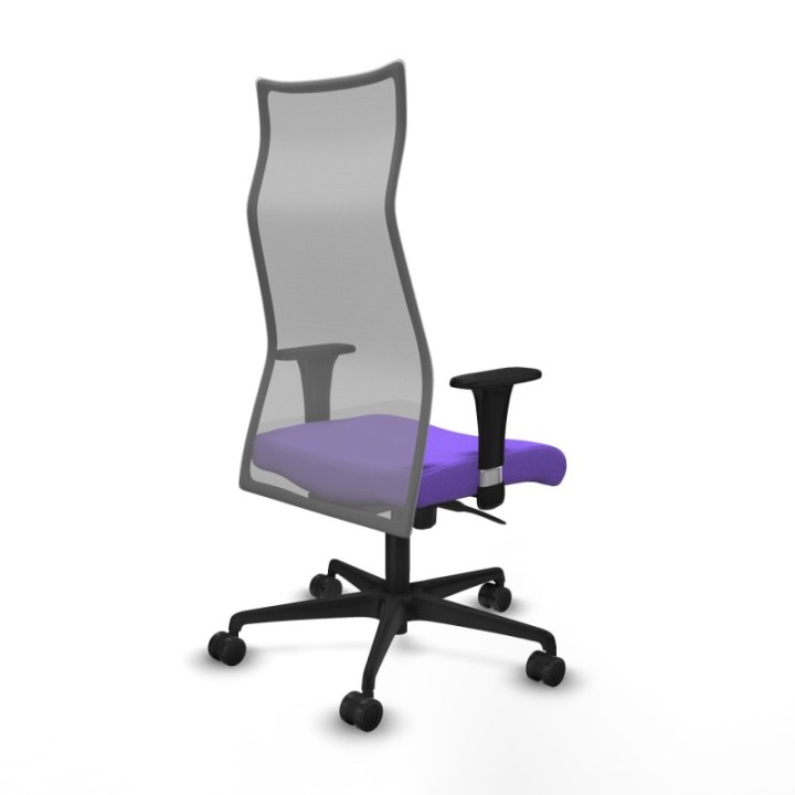 Albacete malla sincro malla gris bali lila brazos 1D base nailon ruedas 65 mm nailon