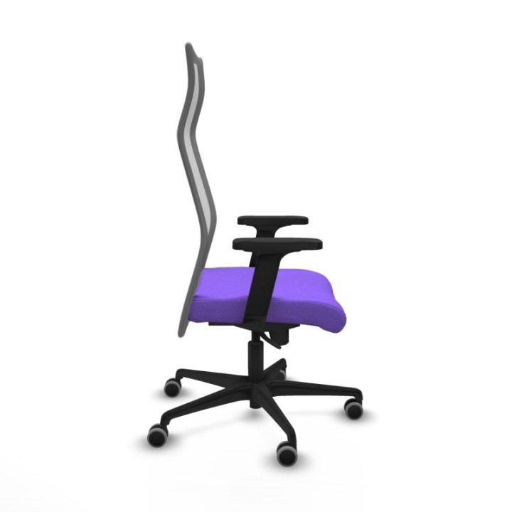 Albacete malla sincro malla gris bali lila brazos 2D base nailon ruedas 65mm engomadas