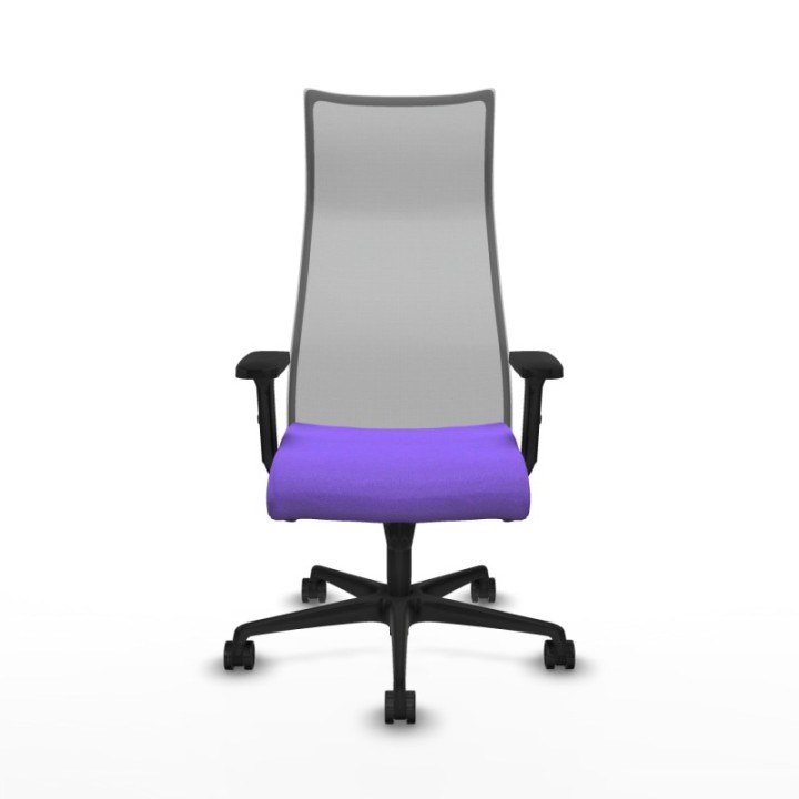 Albacete malla sincro malla gris bali lila brazos 2D base nailon ruedas 65 mm nailon