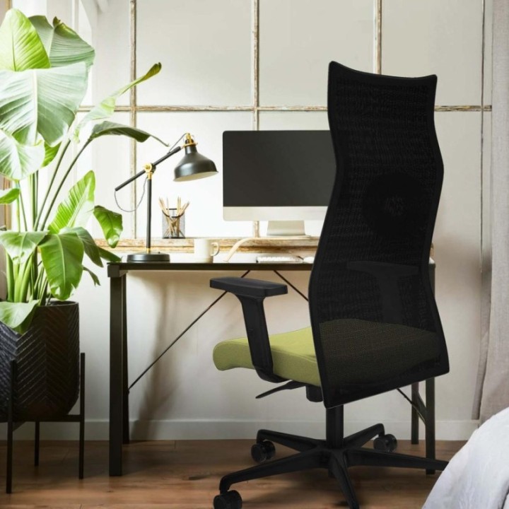 Albacete malla sincro malla gris bali lila brazos 2D base nailon ruedas 65 mm nailon