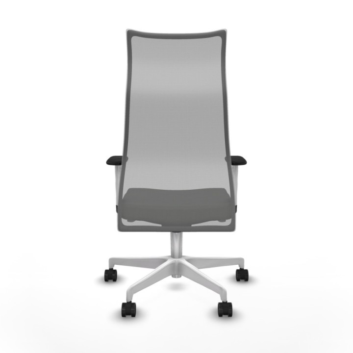 Albacete malla sincro malla gris bali negro brazos blancos base blanca ruedas 65 mm nailon