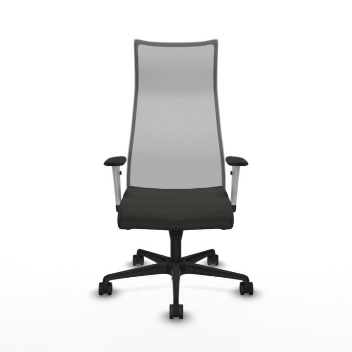 Albacete malla sincro malla gris bali negro brazos blancos base nailon ruedas 65 mm nailon