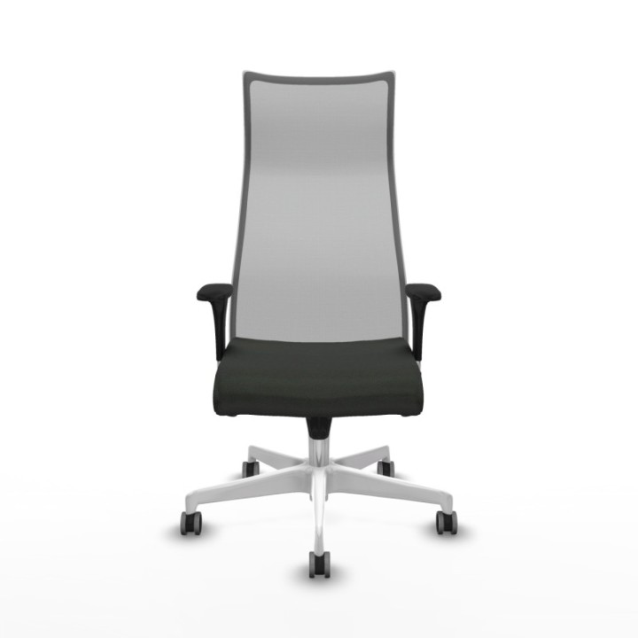 Albacete malla sincro malla gris bali negro brazos 1D base blanca ruedas 65mm engomadas