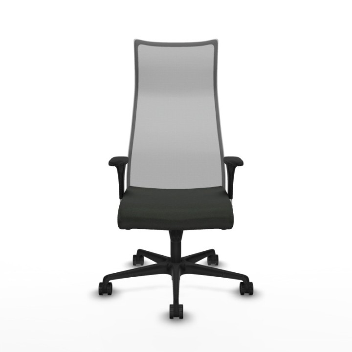 Albacete malla sincro malla gris bali negro brazos 1D base nailon ruedas 65 mm nailon