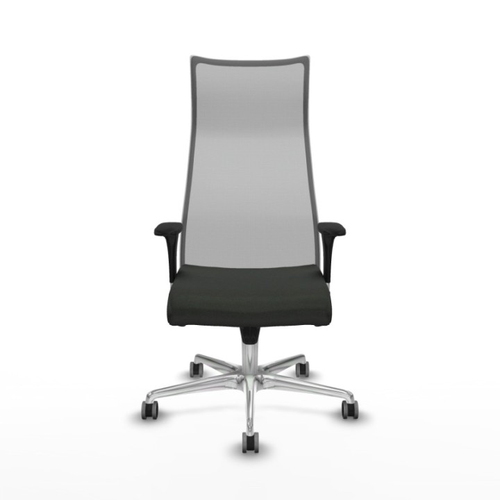 Albacete malla sincro malla gris bali negro brazos 1D base aluminio ruedas 65mm engomadas