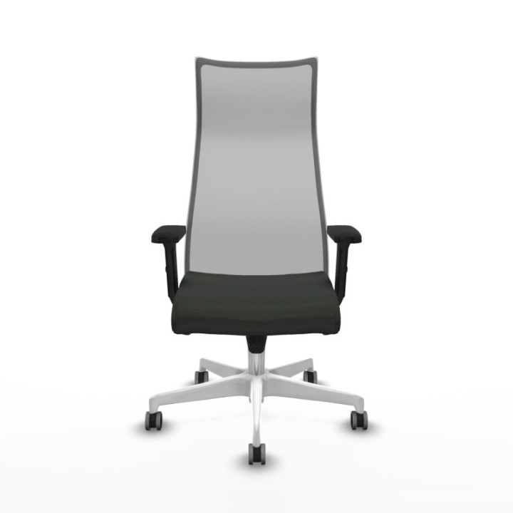 Albacete malla sincro malla gris bali negro brazos 2D base blanca ruedas 65mm engomadas