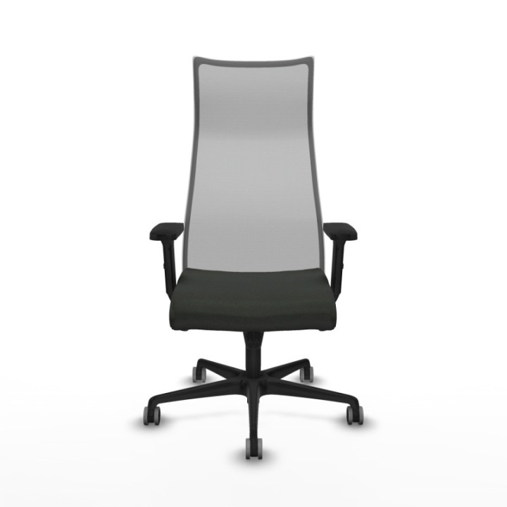 Albacete malla sincro malla gris bali negro brazos 2D base nailon ruedas 65mm engomadas