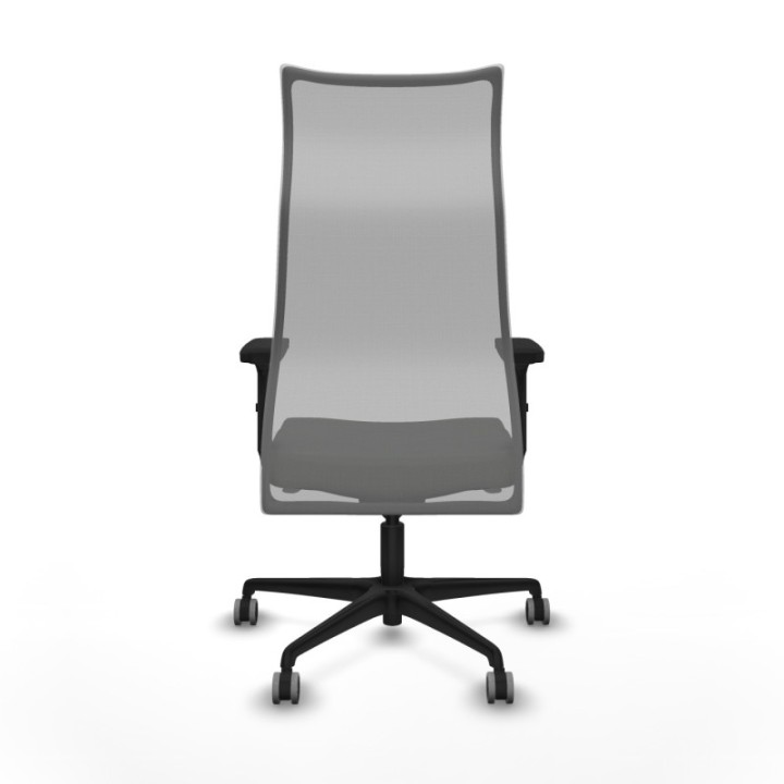 Albacete malla sincro malla gris bali negro brazos 2D base nailon ruedas 65mm engomadas