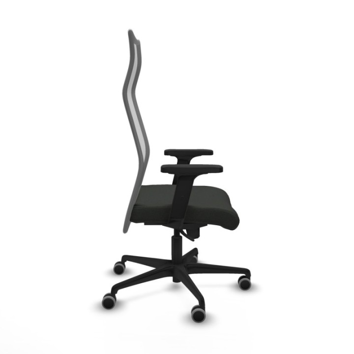 Albacete malla sincro malla gris bali negro brazos 2D base nailon ruedas 65mm engomadas