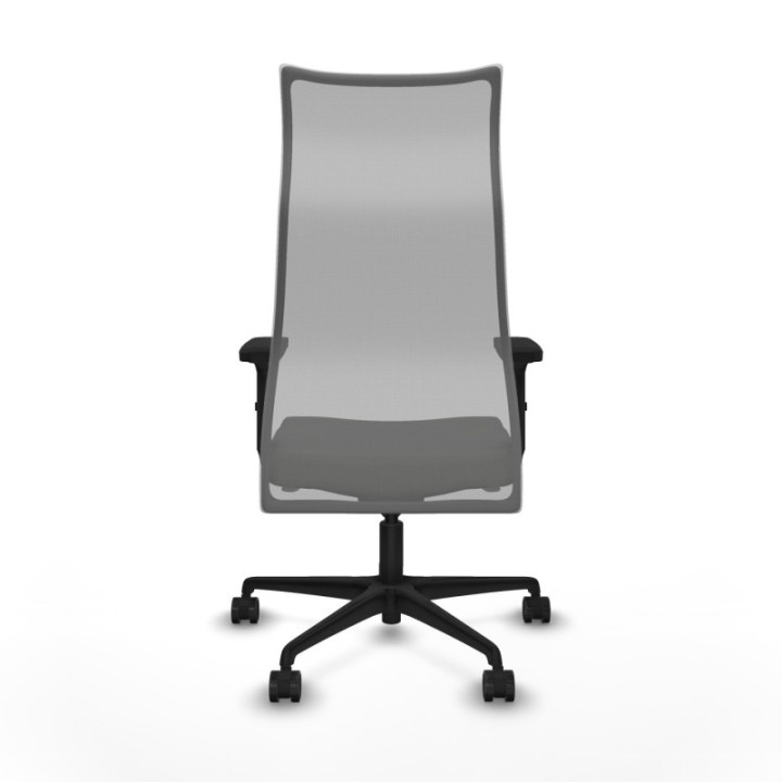 Albacete malla sincro malla gris bali negro brazos 2D base nailon ruedas 65 mm nailon