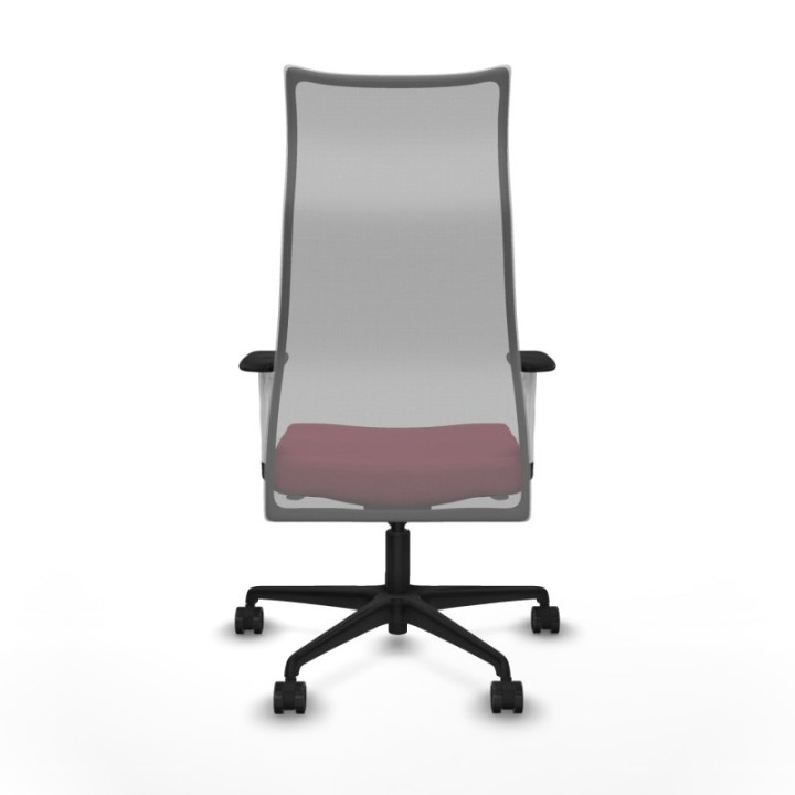 Albacete malla sincro malla gris bali granate brazos blancos base nailon ruedas 65 mm nailon