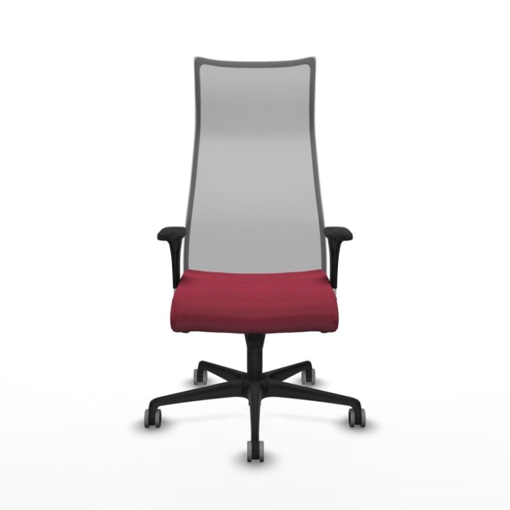 Albacete malla sincro malla gris bali granate brazos 1D base nailon ruedas 65mm engomadas