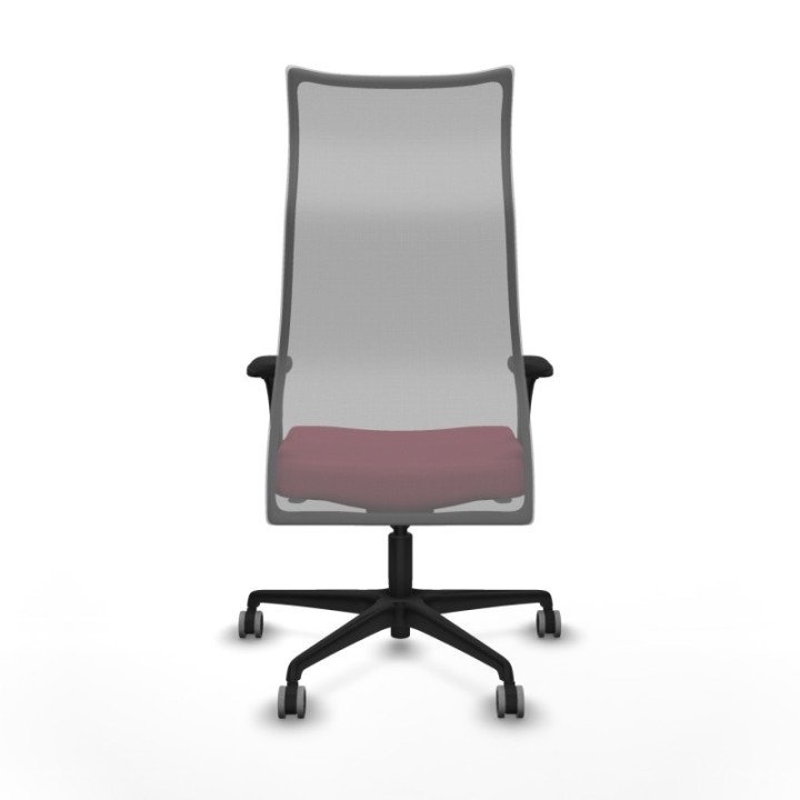 Albacete malla sincro malla gris bali granate brazos 1D base nailon ruedas 65mm engomadas