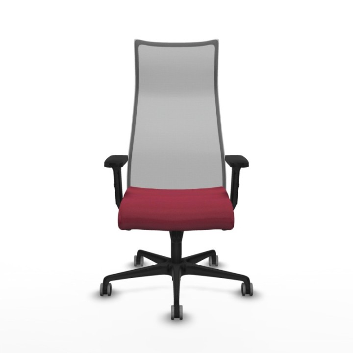 Albacete malla sincro malla gris bali granate brazos 2D base nailon ruedas 65mm engomadas