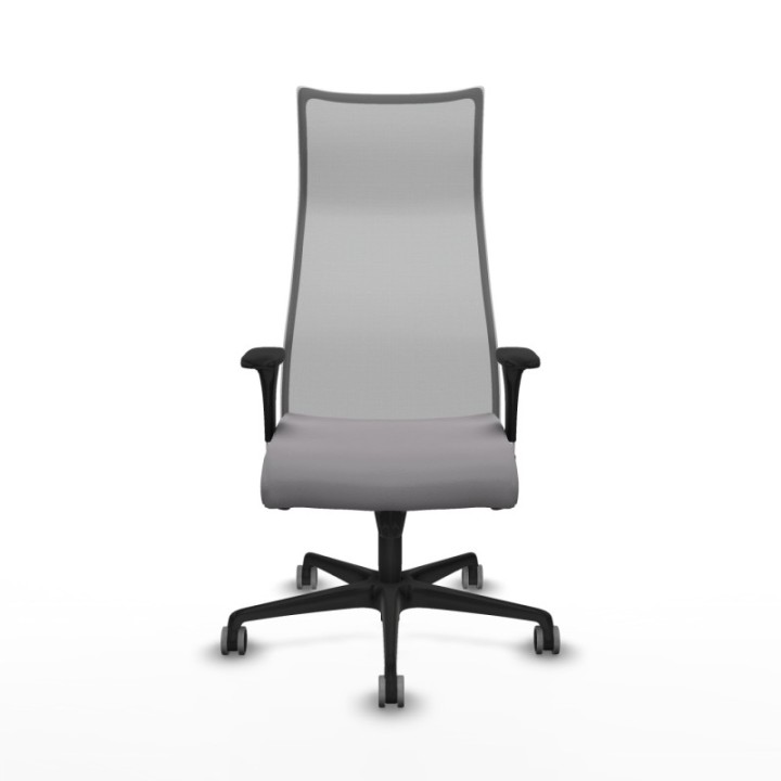 Albacete malla sincro malla gris similpiel gris brazos 1D base nailon ruedas 65mm engomadas