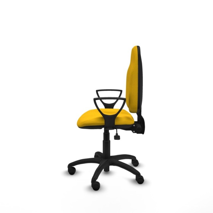 Algarra AS bali amarillo brazos fijos base poliamida ruedas nailon 50mm